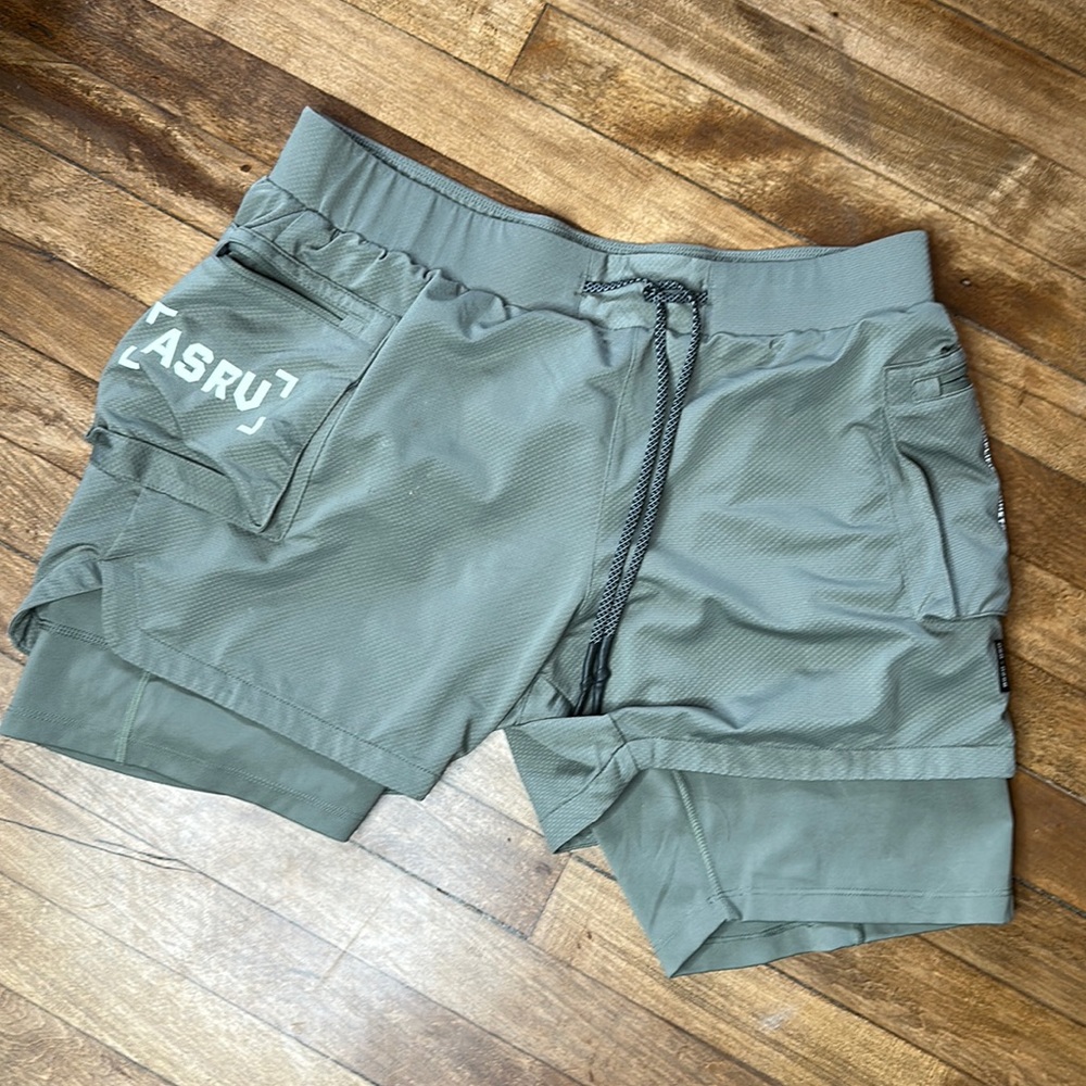 ASRV workout shorts with inner liner. Size XL
